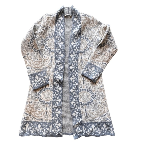 Soft Surroundings Jackets & Blazers - Soft Surroundings Barra Wool Cardigan Size Sm Medallion Fair Isles Cottagecore
